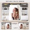 Vlsrka Makeup Vanity With Sliding LED Mirror and Outlets，White - 4 of 4