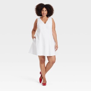 Women's Fit & Flare Mini Dress - A New Day™ - 1 of 3