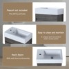 SEVOBAL Bathroom Storage Cabinets, 18 Inch Bathroom Vanity with White Resin Sink, Wall-Mounted Bathroom Sink Cabinet, Gray, 10.23"*18.11"*22.83" - 4 of 4