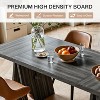 Tribesigns Dining Table for 6, 63" Rectangular Dining Room Table with Heavy Duty Base for Living Room, dining room, Grey - 3 of 4