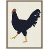 Kate & Laurel All Things Decor 18"x24" Sylvie Farm Rooster Framed Canvas by Hannah Beisang Brown - 2 of 4