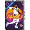 Trends International NBA Los Angeles Lakers - LeBron James 20 Unframed Wall Poster Print Clear Push Pins Bundle 14.725" x 22.375" - 3 of 4