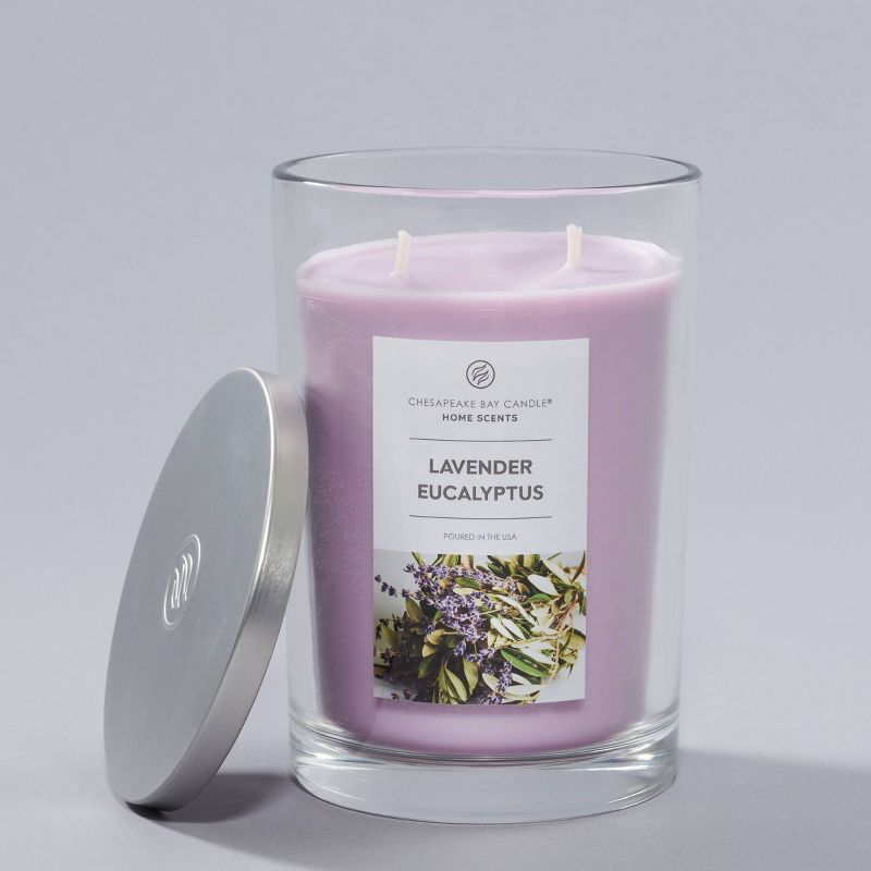 19oz 2 Wick Jar Candle Lavender Eucalyptus - Home Scents by Chesapeake Bay Candle, 5 of 9
