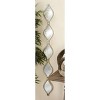 Deco 79 Metal Slim Stacked Chain 5 Layer Wall Mirror with Tear Drop Pattern  and