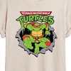Women's - Teenage Mutant Ninja Turtles - Raphael Breaking Through Shirt Oversized Graphic T-Shirt - 2 of 4