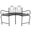 Tree Bench Black Steel 59 in diameter Durable Tree BenchvidaXL - 3 of 4