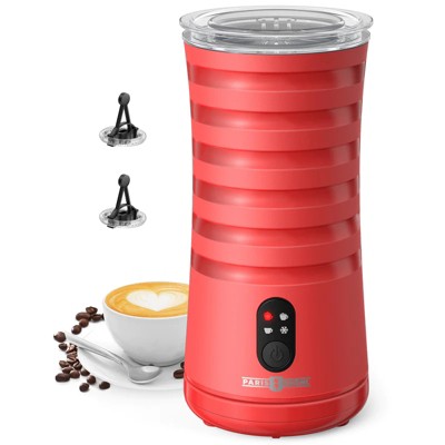 Paris Rhône Electric Milk Frother Coffee Machine with 4 Modes,White/Black/Red/Gray