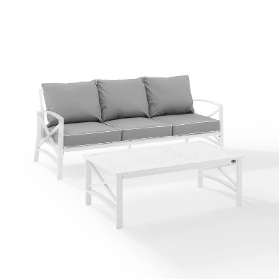 Crosley 2pc Kaplan Outdoor Sofa Set