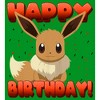 Boy's Pokemon Eevee Happy Birthday Red T-Shirt - 2 of 4