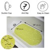 Evideco French Home Goods Bubbles Non-Slip Oval Bathtub Mat 28 L x 15 W - 3 of 4