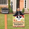Big Dot of Happiness Pirate Ship Adventures - Party Decorations - Skull Birthday Party Welcome Yard Sign - 2 of 4
