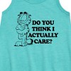 - Garfield - Do You Think I Actually Care Graphic Sleeveless Aline Dress - 2 of 3