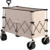 RISOKEYS Collapsible Wagon 220lbs Capacity,300L with Big All-Terrain Beach Wheels & Automatic Rebound Handle for Camping,Gardening,Shopping - 2 of 4