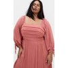 Women's Plus Size Ally Dress - rosewood | CITY CHIC - 3 of 4