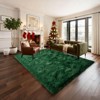 5x7 Rugs for Living Room, Large Fluffy Dark Green Area Rugs for Bedroom, Soft Carpet Shag Kids Rug Home Decor Aesthetic - 2 of 4