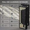 YUNZII AL66 Mechanical Keyboard,65% Knob Control Aluminum Gaming Keyboard,Gasket Mounted RGB Keyboard(Milk Switch, Black) - 2 of 4
