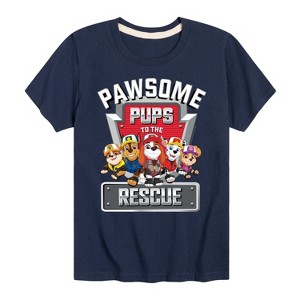 Boys' - Paw Patrol - Pawsome Pups To The Rescue Short Sleeve Graphic T-Shirt - 1 of 4