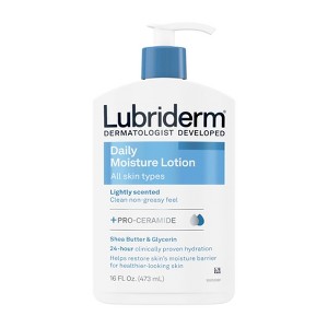 Lubriderm Daily Moisture Body & Hand Lotion For Dry Skin with Pro Vitamin B5 - Scented - 16oz - 1 of 4