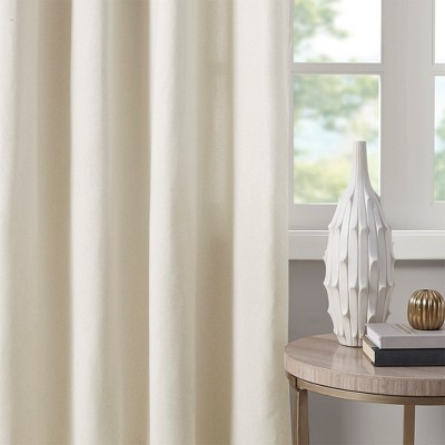 MAYEERTY Only 1 Pc Panel Solid Piece Dyed Grommet Top Curtain Panel