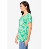 Woman Within Women's Plus Size Perfect Printed Short-Sleeve Scoopneck Tee - 4 of 4