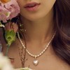 Bearfruit Jewelry Hope Cultured Pearl Necklace with Heart Shaped Charm Pendant - 4 of 4