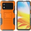 Nakedcellphone Case for Zebra EM45 RFID Mobile - Rugged Hybrid Phone Cover with Grip Stand - 2 of 4