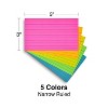 Staples 3" x 5" Line Ruled Assorted Neon Index Cards 300/Pack (50998) TR50998 - 4 of 4