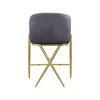 Meridian Furniture,Xavier Grey Velvet Counter Stool - 2 of 4
