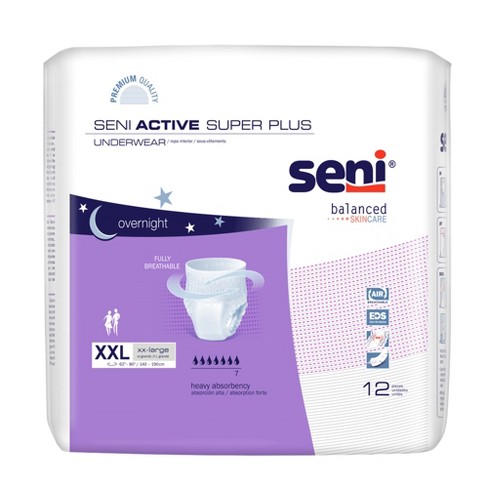 Seni Active Super Plus Incontinence Underwear, Overnight Absorbency - image 1 of 4