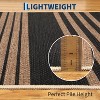 Washable Modern Stripe Accent Rug, Non Slip Non Shedding Carpet, Foldable Low Pile Mat for Laundry Bedside Bedroom Living Room - 3 of 4