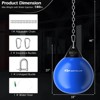 Costway Water Punching Bag 21" 180 Pound Heavy Punching Bag with Adjustable Metal Chain Blue/Black/White - 3 of 4