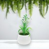 Unique Bargains Realistic Artificial Plants Bell Flower Mini Plastic 1.97"x1.97"x5.51" 1 Pcs - 2 of 4