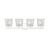Astor 4-Bulb Glass Vanity Light Fixture - Modern Design for Bathroom, Dimmable, Damp Rated - 2 of 4