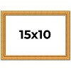 PosterPalooza | 15x10 Wood Antique Frame with UV Acrylic, 4 Finishes: Bronze, Gold, Silver, and Black - 2 of 4
