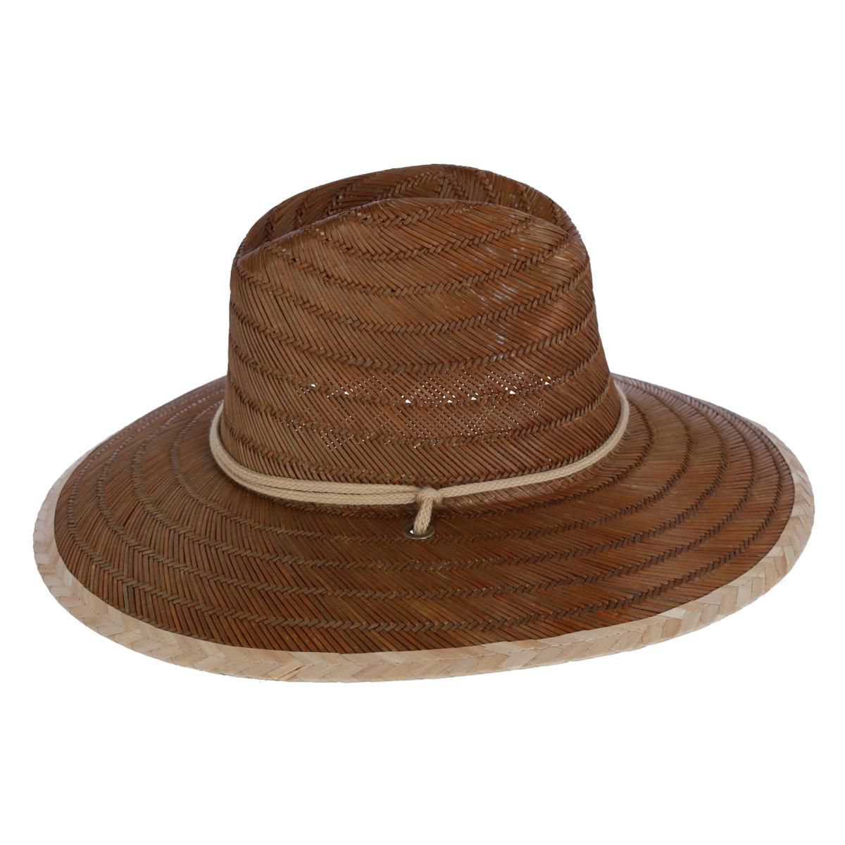 San Diego Hat Company Kids Straw Lifeguard Hat with Chin Strap Cord - thumbnail 4