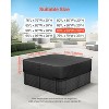 VEVOR Outdoor Hot Tub Cover, 93 x 93 x 20 Inch Weatherproof and Waterproof Hot Tub Cover Protector, 600D Heavy Duty Oxford Fabric, Black - 3 of 4