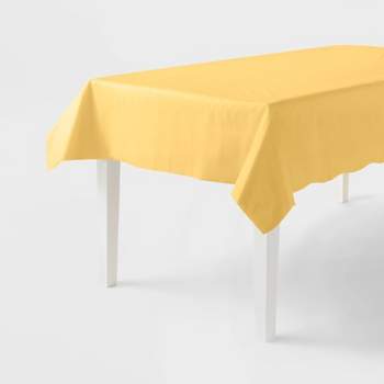Rectangular Disposable Table Cover Yellow - Spritz™
