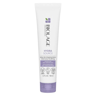 Matrix Biolage Hydra Source Blow Dry Shaping Lotion | Leave-In Heat Protectant | Nourishes, Hydrates & Provides Long-Lasting Style - (5.1 fl. oz)
