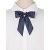 Elerevyo Women's Pre-Tied Solid Color Western Ribbon School Uniform Bow Ties - 4 of 4