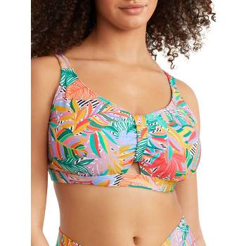 Birdsong Women's One In A Melon Tie Front Bikini Top - S10144-oimel : Target