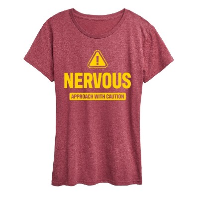 Women's - Instant Message - Nervous Short Sleeve Graphic T-Shirt
