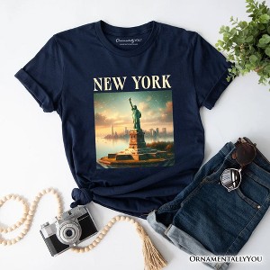 Iconic New York State Statue of Liberty T-Shirt, Patriotic American Landmark Tee and Heritage Souvenir | OrnamentallyYou - 1 of 4