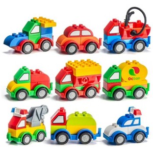 PREXTEX  Building Blocks & Stacking Toys Set for Toddlers-60 Pieces, Multicolored - 1 of 4