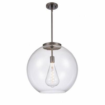 Athens - 1 Light Pendant In Industrial Style-18.38 Inches Tall and 17.75 Inches Wide