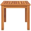 vidaXL Coffee Table 15.7"x15.7"x14.2" Solid Wood Acacia - 3 of 4