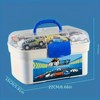 50 p cs Rebound Function Toy Car Set with Storage Box And Fold Able Map -Suitable for Children Aged 3-6 Years Old - 4 of 4