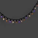 100ct LED Smooth Halloween Mini String Lights White/Purple/Orange - Hyde & EEK! Boutique™