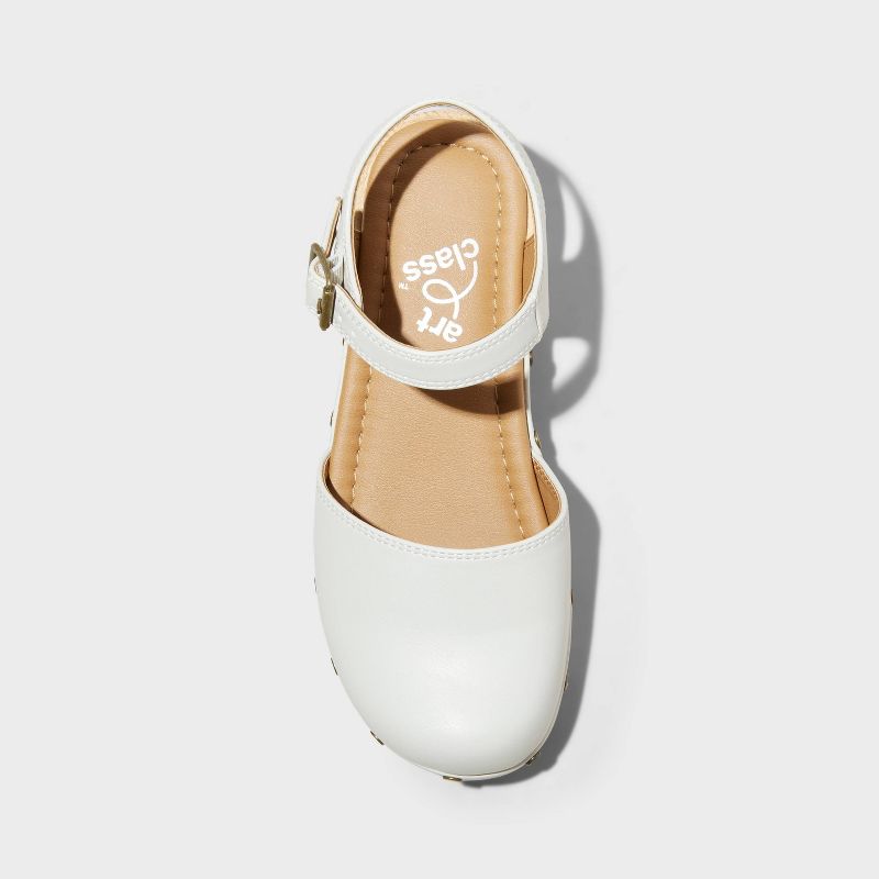 Kids' Daisy Clog Heels - art class™ Off-White, 3 of 8