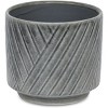 Cheung's Parlora Crossed Diagonal Pattern Straight Side Ceramic Pot - Medium - Gray - 3 of 4