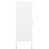 vidaXL Storage Cabinet White 31.5"x13.8"x40" Steel - 3 of 4